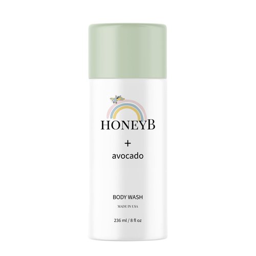 HONEYB Baby Body Wash and Shampoo with Avocado Oil Formulated with Gentle, Baby Skincare Products | All-Natural Ingredients to Deeply Moisturize Skin 8 FL 0z