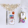 Winlyn 24 Sets Halloween Crafts Bat Crafts DIY Halloween 3D Bat Craft Kits Unfinished Paintable Wood Bat Halloween Crafts for Kids Classroom Activities Art Project Halloween Decorations Party Favors