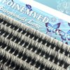 Fluffy Lash Clusters 10-24mm Extra Long Thick 200D Cluster Eyelash Extensions 200pcs Volume D Curl Wispy Individual Lashes Plant Fibers False Eyelashes DIY Lash Extension for Beginners, by FOINEMYED