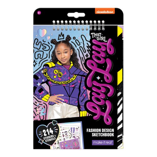 That Girl Lay Lay: Fashion Design Sketchbook - Make It Real, Nickelodeon, Includes 214 Stickers & Stencils, Draw Sketch & Create, Fashion Coloring Book, Tweens & Girls, Kids Ages 6+