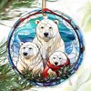 Christmas Ornament, Polar Bear Hanging Ornaments, Christmas Decoration, Heirloom Keepsake, Holiday Ornaments, Xmas Gift Exchange, Gift Idea, Christmas Tree Ornament