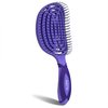 NuWay 4HAIR DoubleC PRO U.S. Patented Double Curved Detangling Brush is Hair Dryer Safe (Hyacinth)