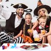 Seajan 96 Pcs Pirate Party Favors Captain Pirate Gifts Pirate Notepads Pencils Stickers Stampers Rings Sharpeners Tattoo Stickers for Pirate School Stationery Pirate Birthday Decoration Supplies
