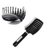 Curved Vented Styling Hair Brush, 2PCS Anti Frizz Hair Detangling Brush, Vent Hair Brush, Curved Anti Static Styling Tool for Wet Hair or Dry Hair(Black,White)