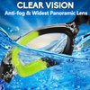 EverSport Kids Portable Swim Goggles, Pack of 2 Swimming Goggles for Children Teens, Anti-Fog Anti-UV Youth Swim Glasses Leak Proof for Age4-16, Green/Black & Green