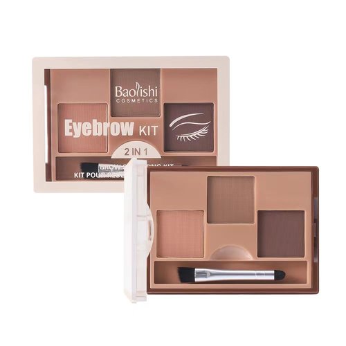 AMAKO 3 Colors Silky Soft Eyebrow Powder Waterproof Sweatproof Beginner Eyebrow Paste (04#)