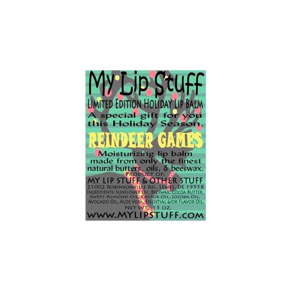 My Lip Stuff-Reindeer Games (Gooseberry Flavor) Limited Edition Holiday Lip Balm