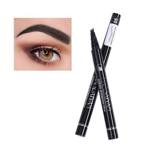 MAEPEOR Microblading Eyebrow Pencil 5 Colors Eyebrow Tattoo Pen with a Micro-Fork Tip Applicator Creates Natural Looking Brows Waterproof Long-Lasting Microblading Pencil for Eyebrows (Color 05)