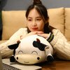 WUYU Cow Plush Pillow, Adorable Stuffed Animal Plush Toy, Soft Cow Hugging Pillow for Kids Boys Girls (Squinting,13.7in)