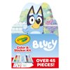 Crayola Bluey Art Kit for Kids (45pcs), Bluey Coloring Book Pages, Bluey Stickers for Kids, Bluey Toys for Girls & Boys, Holiday Gift, 4+