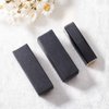 BENECREAT 50 Pack 3.4x1x1 inch Black Kraft Paper Lipstick Box Lip Balm Kraft Box for Birthday Festival, Wedding Valentine's Day, Festival Gift Packaging