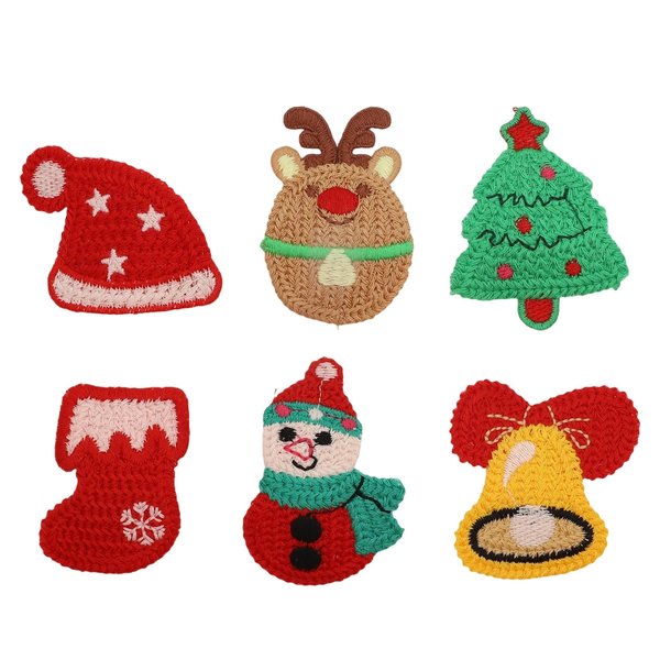Cute Christmas Hair Clips, Kawaii Elk Santa Claus Santa Hat Snowflake Star Bell Hair Clips Cartoon Hair Clips for Hair Styling and Makeup Application (Red)