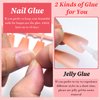 Lifextol Press on Toenails French Tip Toe Nails Press ons Fake Toe Nails Press ons,15 Sizes Press on Toe Nail Tips, 240pc Toe Nails Press on Toenails French Tip for Gils, Toe Press on Nails for Women