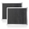 Cenipar 97007696 Charcoal Odour Filter for Range vent hood (8 3/4" X 10 1/2" X 3/8")-2 Pack