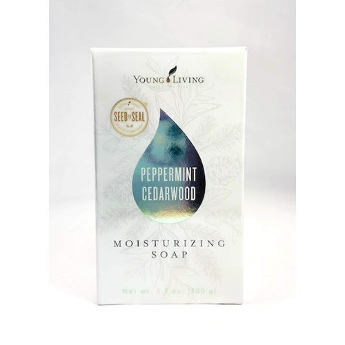 Young Living Bar Soap - Peppermint Cedarwood, 3.5 Oz | Bath Care | Moisturizing Skincare Soap | Gently Cleanses & Refreshes Dry Skin | Plant-Based | Soft & Smooth | Water and Glycerin Infused