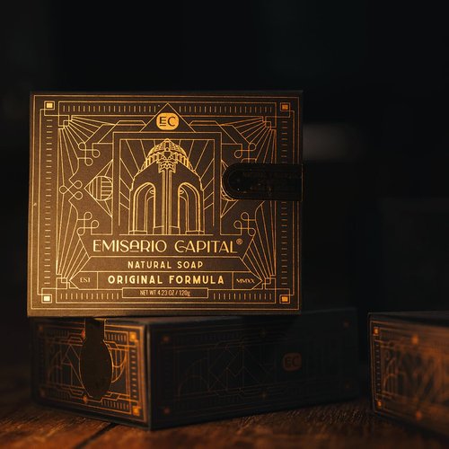 Emisario Capital: Natural Soap Bar for Men | Original Formula | Luxurious Cleansing | Moisturizing and Gentle for All Skin Types | Handmade | Ecofriendly & Cruelty-Free | No Harmful Chemicals