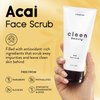 Cleen Beauty Glow Essentials Skincare Set | Acai Face Scrub + Vitamin C Papaya Glow Serum | Exfoliating Face Wash with Brazil Nut Oil & Avocado Oil | Brighten and Moisturize | Vegan Skin Care