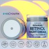 EVERYOUTH Night Cream Face Moisturizer with Retinol, Collagen, Niacinamide 10%, Anti Wrinkle Face Cream, Made in USA, Retinol Cream for Face, Anti Aging Face Cream, Face Moisturizer for Women, 1.7oz