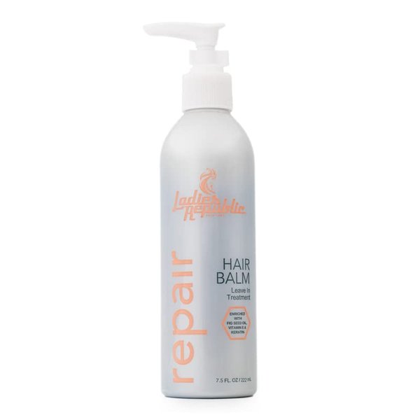 Ladies Republic Hair Care Treatment – Leave-In Conditioner Hair Balm – Professional Hair Treatment for Dry Damaged Hair, Hair Repair and Hydration – Enriched with Fig Seed, Keratin, Vitamin E–7.5Fl Oz