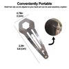 Silver Tactical Survival EDC Multi-Tool Hair Clip - Emergency Utility Kit (5 Pack)