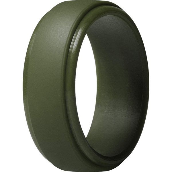 ThunderFit Men's Step Edge Silicone Rings, 10mm Wide 2.5mm Thick Rubber Bands-Variety Multipack 1-7