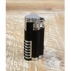 Prestige Import Group Cyclone Wind Resistant Triple Torch Cigar Lighter with Punch Cutter - Color: Chrome with Black