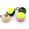 Dog Toy Ball Holder - Leash Attachment, Hands-Free, Pet Toys, Silicone, Lightweight, for All Breeds and Sizes, Fits Standard Tennis Balls - Tennis Ball NOT Included (Black)