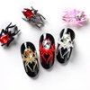 Halloween Nail Charms 12PCS Halloween Spider Nail Art Rhinestone 3D Metal Resin Spider Nail Art Charms Jewels for Acrylic Nails Halloween Nail Gems Nail Art Supplies for Halloween Nail Art Decorations