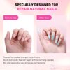 Aokitec Clear Dip Powder For Nails - 28g Build Powder Nail Repair Kit with 15ml Nail Repair Glue for Broken Cracked Split Weak Nails Ideal Solution Emergency Easy Quick Fix Air Dry Salon Home Use