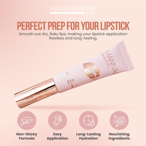 Manna Kadar Beauty Lip Bliss - Lip Mask, Moisturizes and Nourishes for Soft and Smooth Lips, with Emollients for Super Hydration to Prevent Chapped and Flaky Lips, Can Be Used as a Cuticle Moisturizer