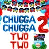 RGT 26 PCS Chugga Chugga Two Two Party Supplies Train Theme 2nd Birthday Decoration Train Birthday Cake Topper