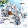 Libima 4 Pcs Small Elephant Stuffed Animals Bulk 6 Inch Cute Elephant Plush Sets Soft Cuddly Stuffed Elephants for Boys Girls Baby Birthday Baby Shower Gender Reveal Party Supplies Decor (Blue)