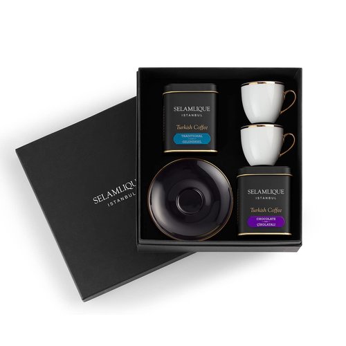 Selamlique's Authentic Turkish coffee with Cinnamon 4.40 oz ultra fine ground coffee (Cinnamon)