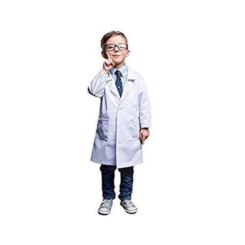 Natural Uniforms Real Children's Lab Coat for School Projects Halloween Costume, Size (4) White…