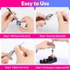 LEOBRO Hand Drill, Pin Vise Hand Drill for Jewelry Making, Mini Drill with Small Drill Bits, Drill Press Vise, 210pcs Keychain Making Supplies, Resin Tools for Jewelry Keychains Miniature Crafts