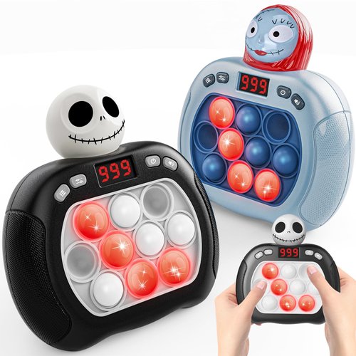 2pcs Christmas Pop Push Game Light Up Fidget Toy,Christmas Toys for Kids,Pop Bubble Sensory Toys Christmas Stocking Stuffers Birthday Party Favors Gifts for Girls Boys Toddler Adult