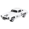 Hot Wheels Collectible Die-Cast Vintage Racing Club Vehicle - White Sports Car - Inspired by 1954 Mercedes-Benz 300 SL - HRT81-1/6