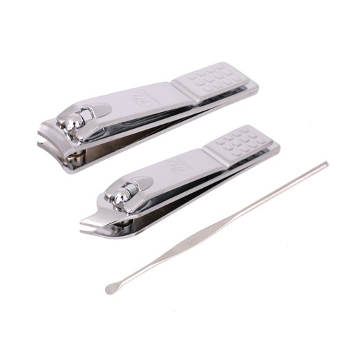 Three Seven Stainless Steel 3pc Nail Clipper Set (Silver)