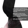Sunny Hair Extensions Sew in Black Human Hair Weft Extensions Jet Black Sew in Hair Extensions Real Human Hair for Women Black Weft Hair Extensions Brazilian Hair Add Hair Volume 100G 20inch