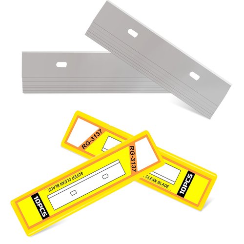 WRAPXPERT Scraper Blade 4 inch 100pcs Replacement Razor Blades for Cleaning Glass Wall Windows Stove