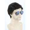 Topcosplay Men Wigs Human Hair Short Black Wavy Pixie Wigs for Black Women Hair Replacement Wig