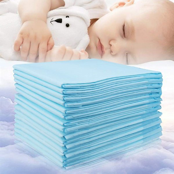 Zdolmy Baby Disposable Changing Pad, 20Pack Soft Waterproof Mat, Portable Diaper Changing Table & Mat, Leak-Proof Breathable Underpads Mattress Play Pad Sheet Protector(13'' 18'')