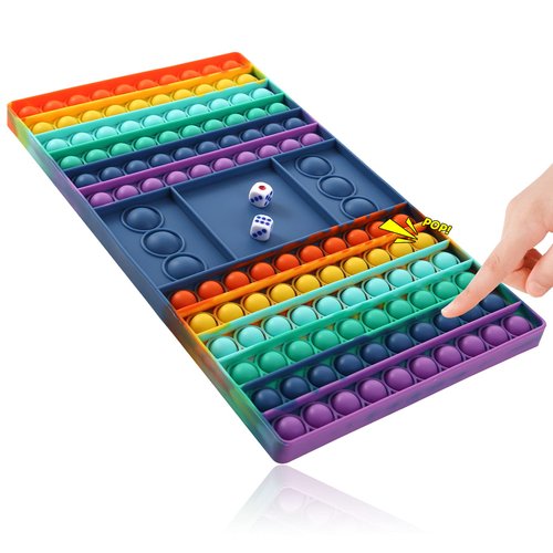 Pop Games Fidget Toy, Pop Board Math Games for Kids Family Games Multiplication Game, Autism Toys for Autistic Children, Christmas Birthday Gifts Stress Relief Toys for Kids Girls Boys
