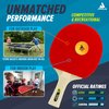 JOOLA Family Premium Table Tennis Bundle Set - 4 Regulation Ping Pong Paddles, 10 Training 40mm Ping Pong Balls, and Carrying Case - For Training and Recreational Play - Indoor and Outdoor Compatible