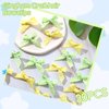 TIESOME 30PCS Mini Plaid Hair Bows, Green & Yellow Checkered Bows Clips for Hair Cute Small Hair Bow Barrettes Ribbon for Women Claw Clips Bowknot Hair Accessories for Women Girls