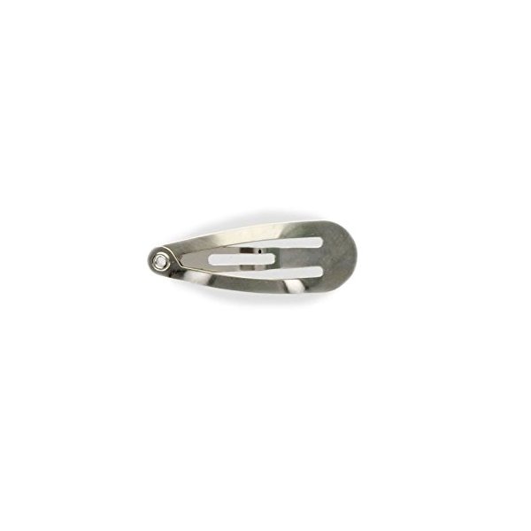 HBC Snap Hair Clips Hair Barrettes - 30mm (1.2 Inch) Tear Drop - 24 Pack