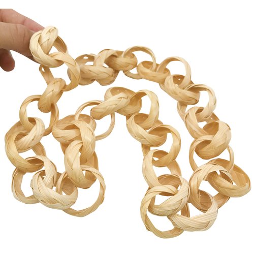 Bonka Bird Toys 800 Bamboo 30-Inch Chain Foot Talon Craft Part Bird Parrot Cage Toy, Conure, Cockatiel, Pionus, and Similar Breed Sizes