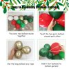 Christmas Balloon Garlands Arch Kit 161pcs with Red Green White Gold Balloons Candy Cane Swirl Gingerbread balloon Santa Claus Foil Balloons for Merry Xmas Friendsmas Party Decorations Party Supplies