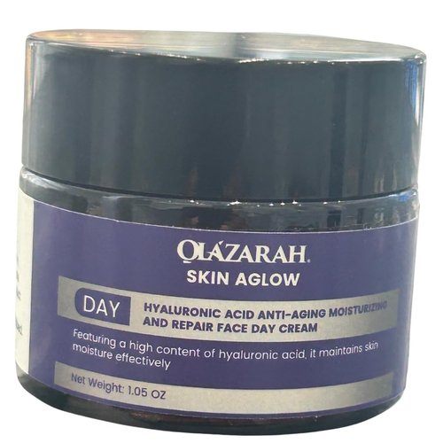 OLAZARAH Skin Aglow Anti-Aging Moisturizing and Repair Face Day Cream w/Hyaluronic Acid, 1.05 oz