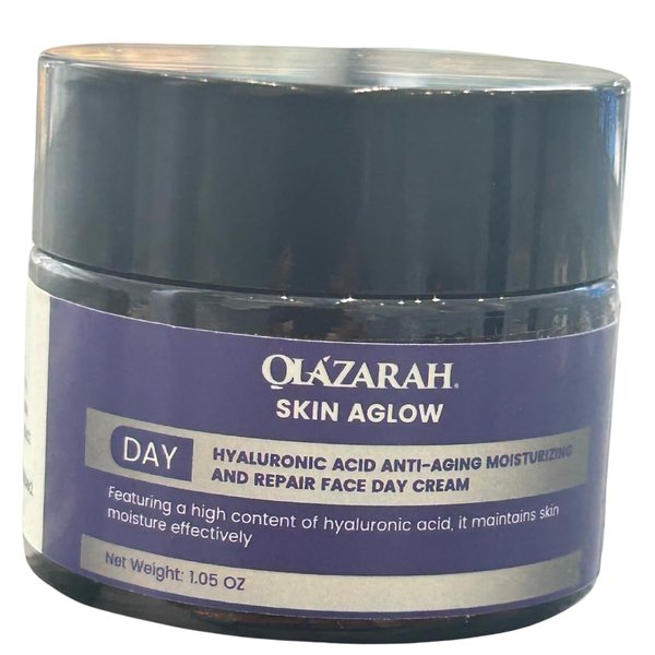 OLAZARAH Skin Aglow Anti-Aging Moisturizing and Repair Face Day Cream w/Hyaluronic Acid, 1.05 oz
